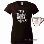 Kávové tričko pro učitelky