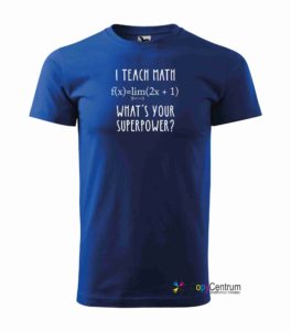 Učitelské tričko modré